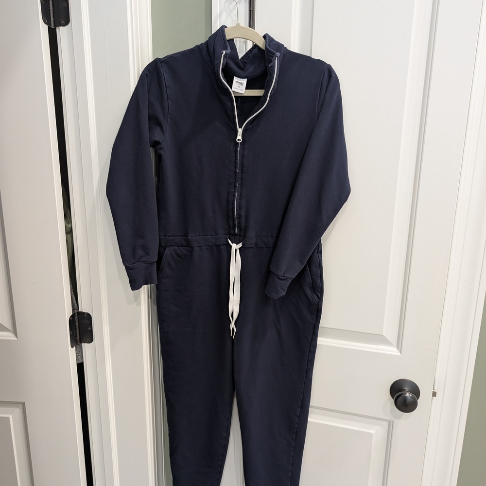 Smash + Tess Navy Hoodie with White Trim